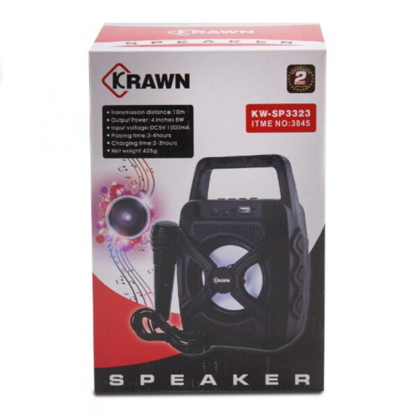 سماعة سبيكر مع مايكروفون KRAWN
